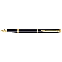 Ручка перьевая Waterman Hemisphere Mars Black GT, толщина линии F, перо: позолота 23К